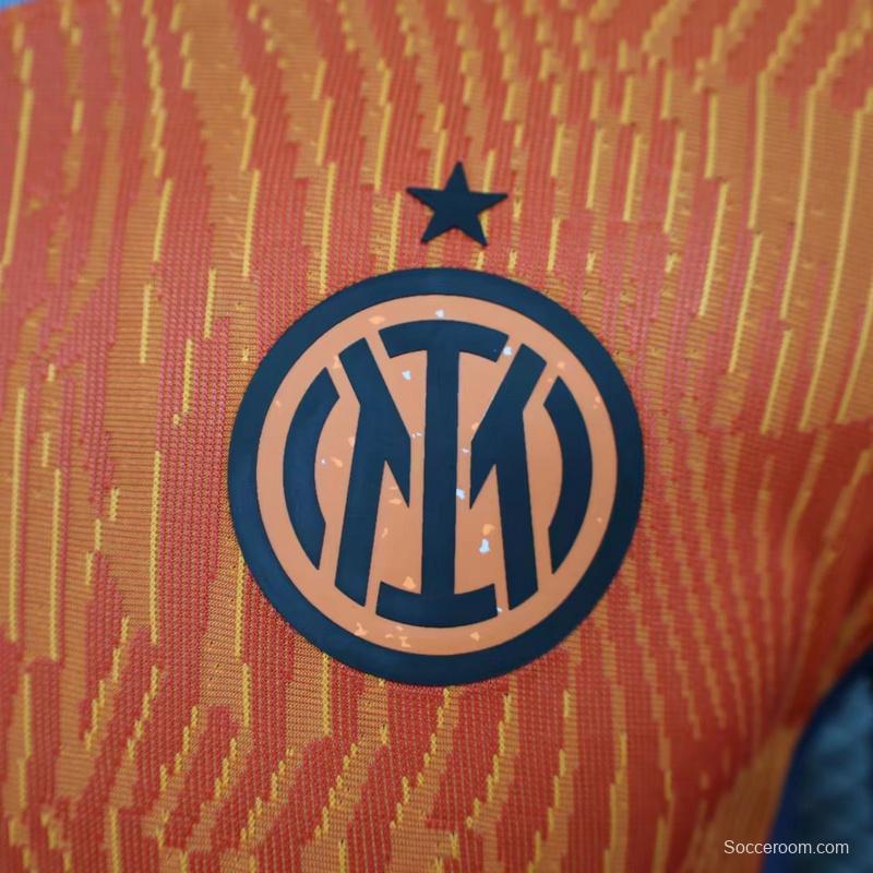 Player Version 23/24 Inter Milan Third Orange Jersey