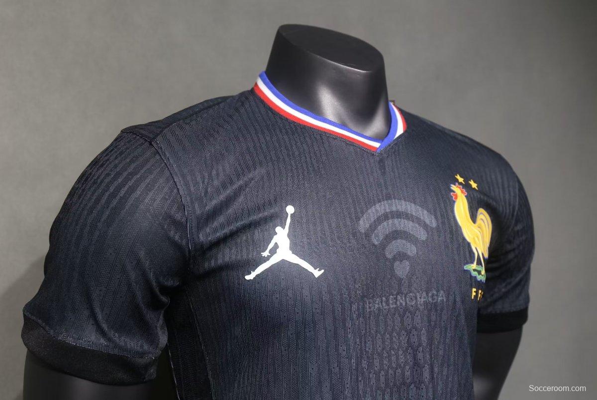 Player Version 2024 France x Balenciaga Navy Special Jersey