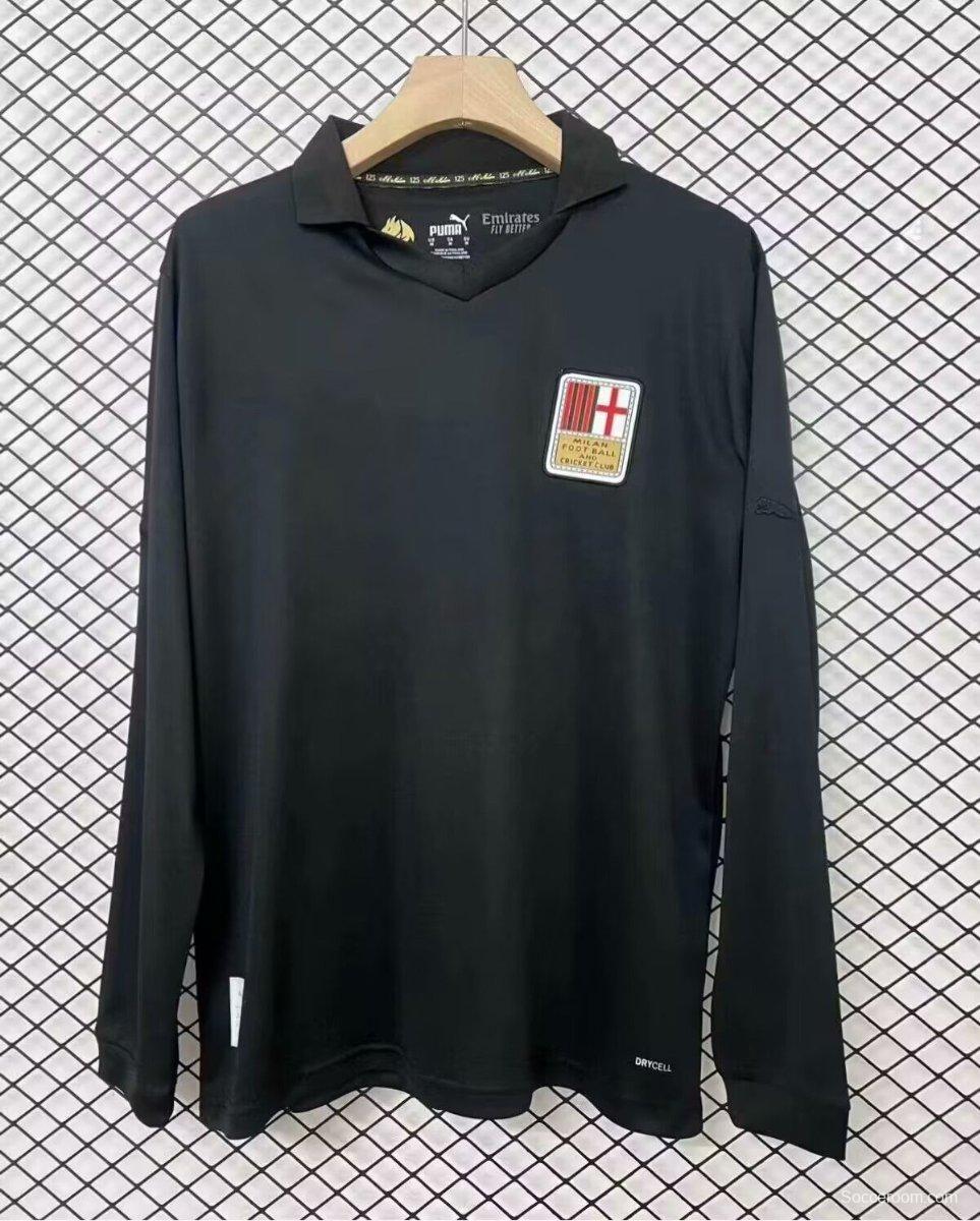 24/25 AC Milan 125Th Anniversary Black Long Sleeve Jersey