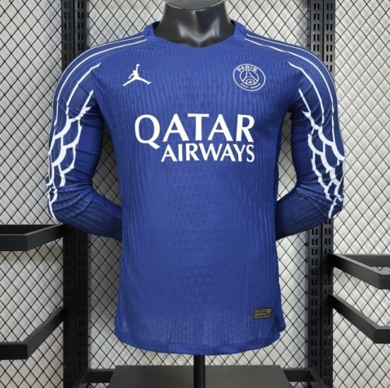 24/25 Player Version PSG Forth Blue Long Sleeve Jersey
