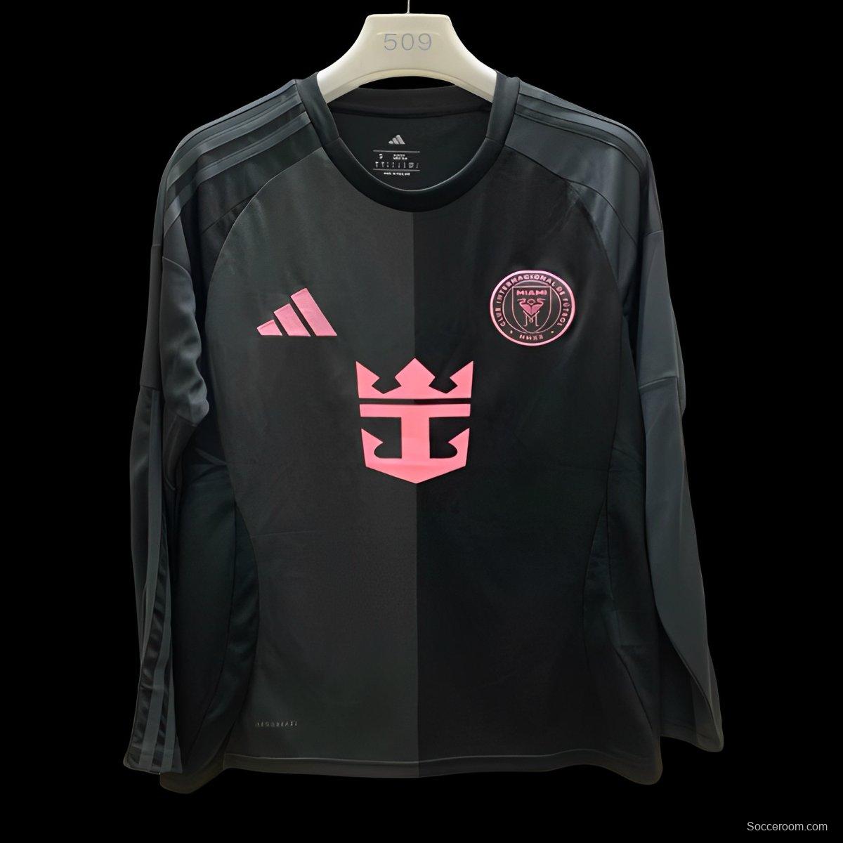 25/26 Inter Miami Away Black Long Sleeve Jersey