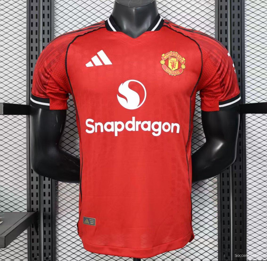 Player Version 25/26 Manchester United Home Jersey