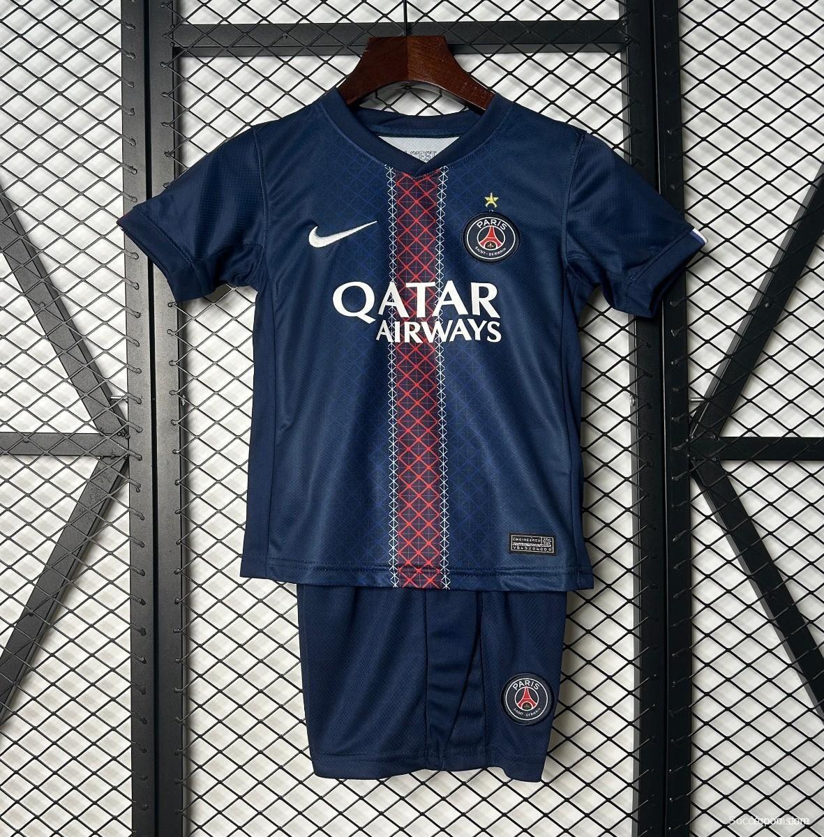 1 Star 25/26 Kids PSG Home Size 16-28 Jersey