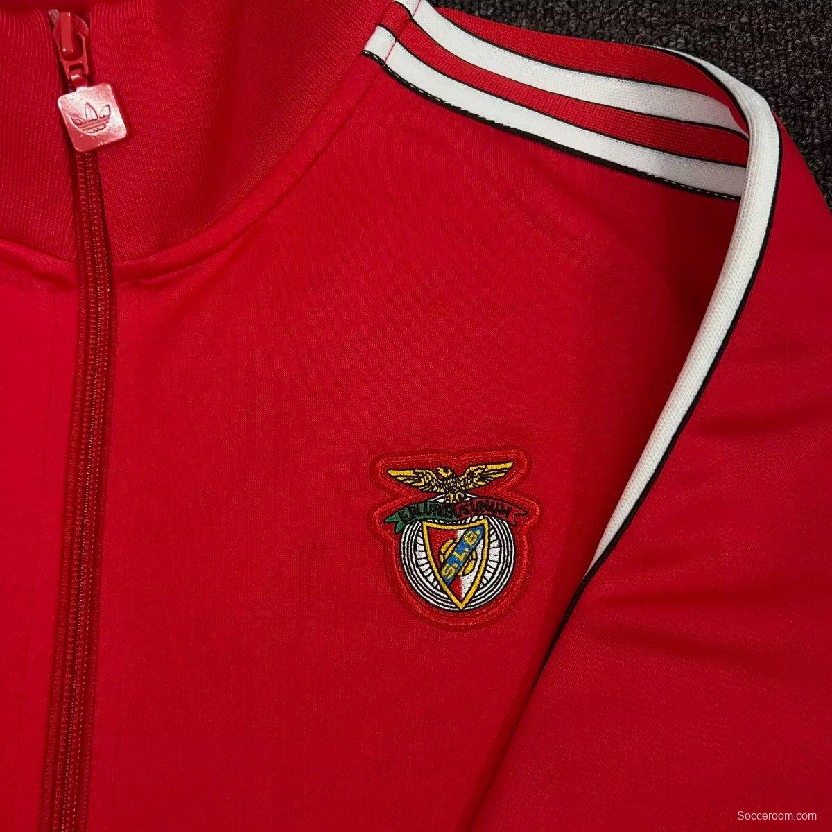25/26 Benfica Red Full Zipper Tracksuit + Long Pants