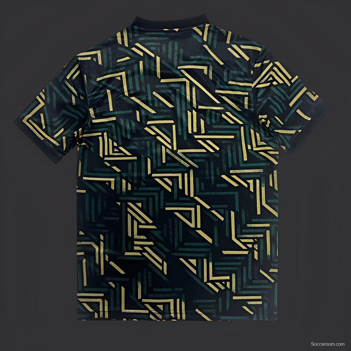 25/26 Sporting CP Dark Green with Geometric Gold Pattern Jersey