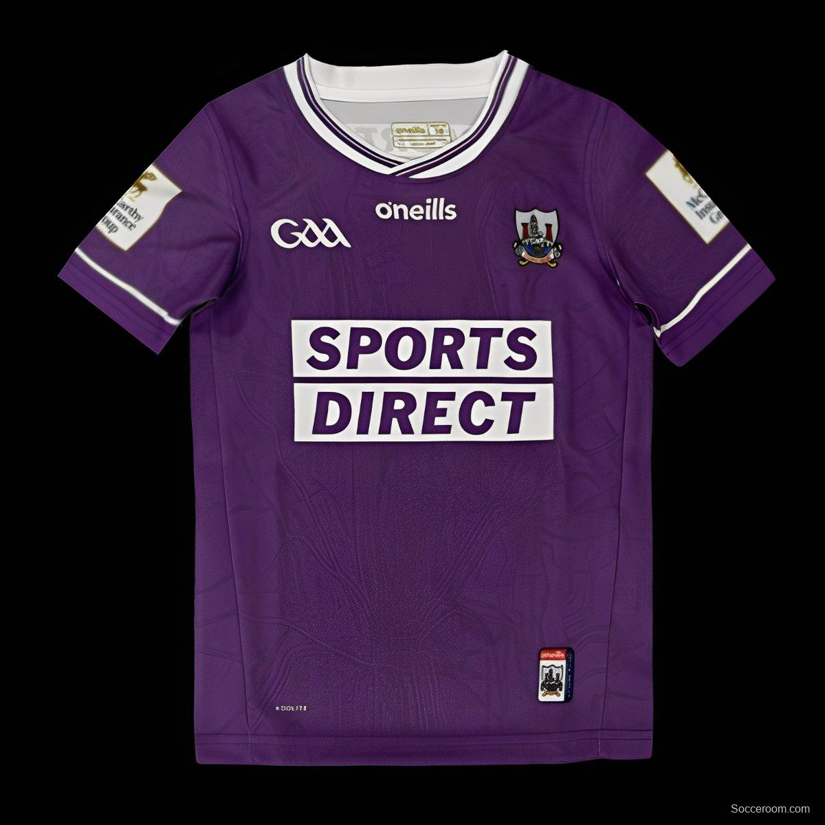 25/26 Kids Kilmacud Crokes Purple with White Trim Home Jersey
