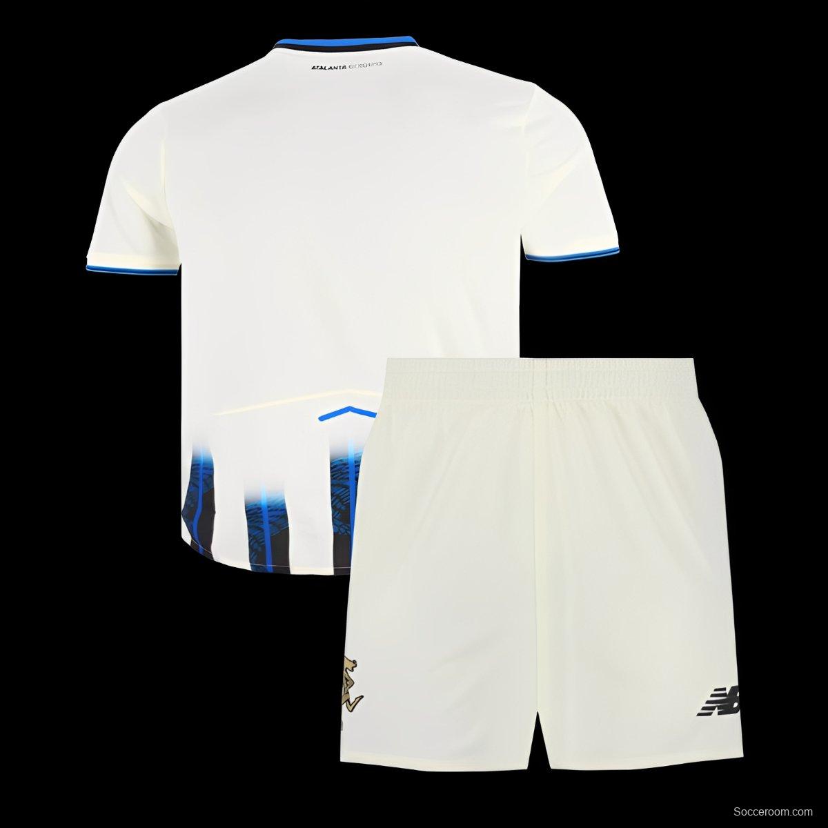 25/26 Kids Atalanta Away White Jersey