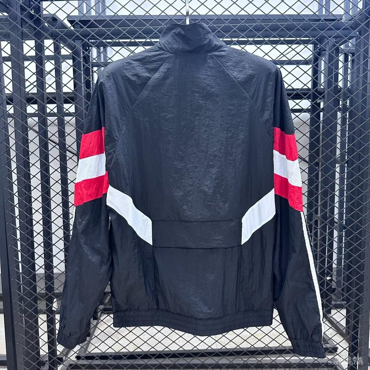 25/26 Manchester United Navy Full Zipper Windbreaker
