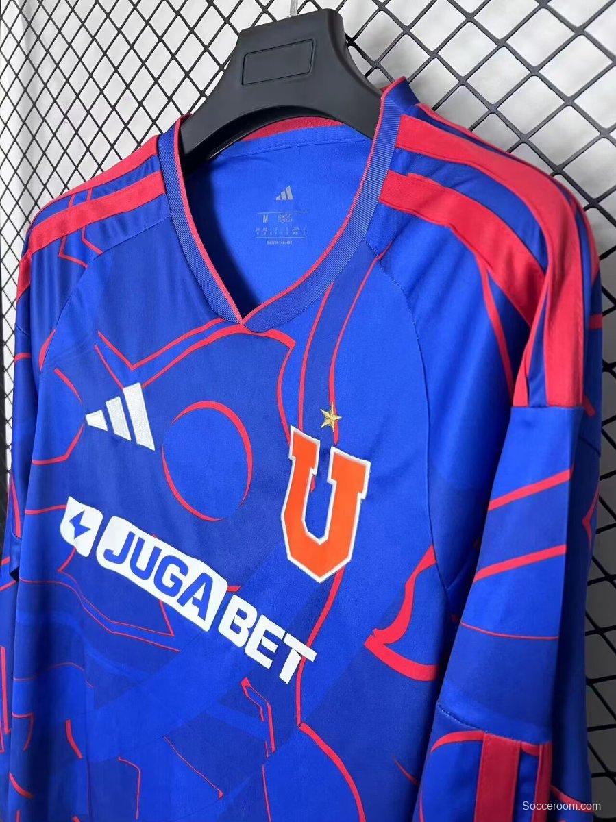 25/26 Club Universidad de Chile Home Long Sleeve Jersey