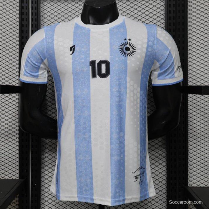 Player Version 2026 Argentina Home Light Blue & White Vertical Stripe Special Edition Jersey