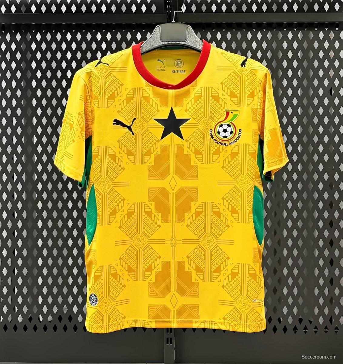 2026 Ghana Away Yellow Jersey