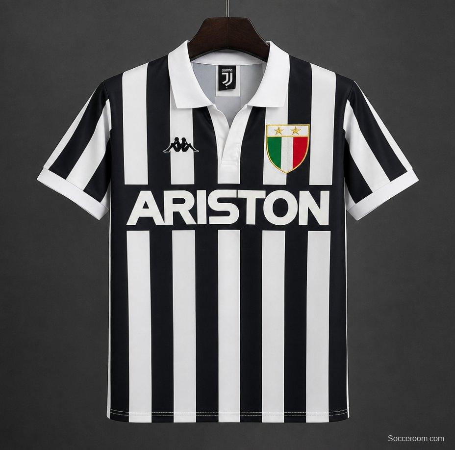 Retro 84/85 Juventus Home Jersey