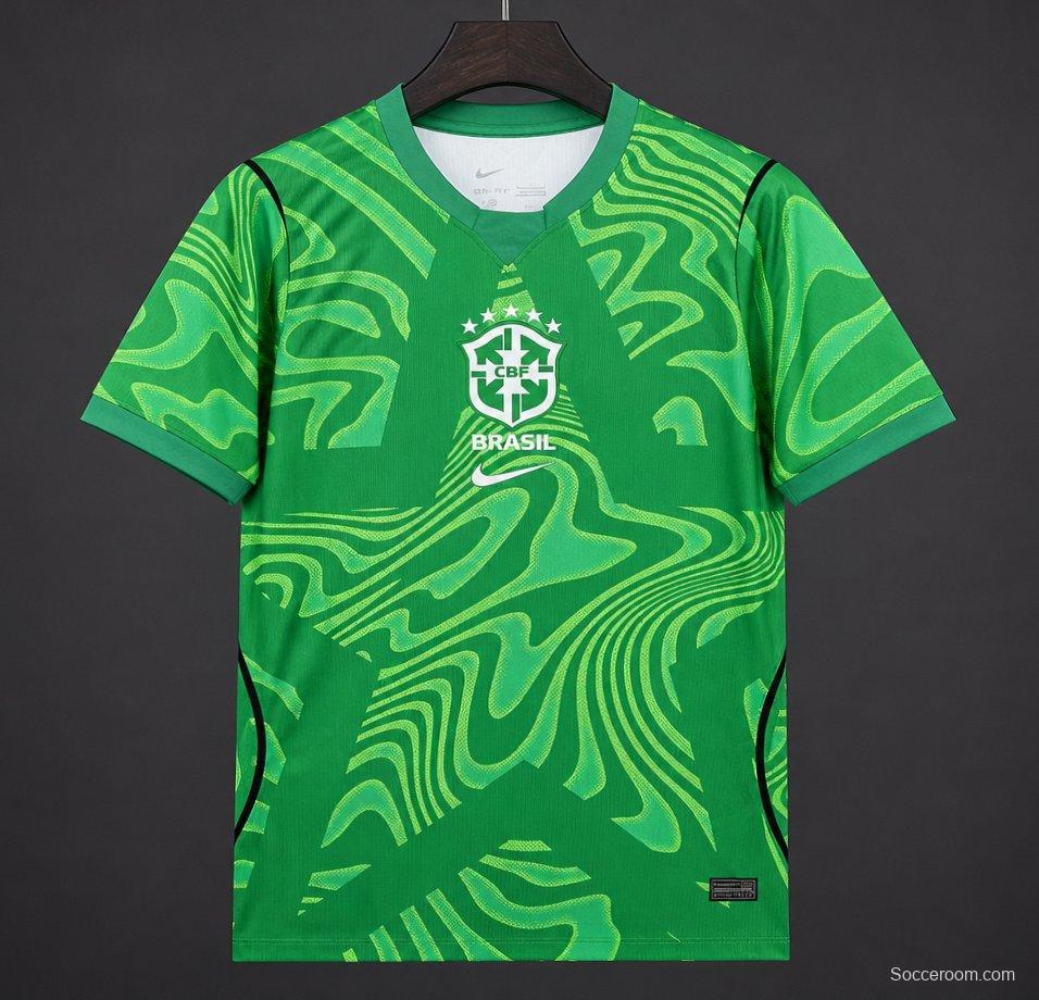 2026 Brazil Green Goalkeeper Jersey