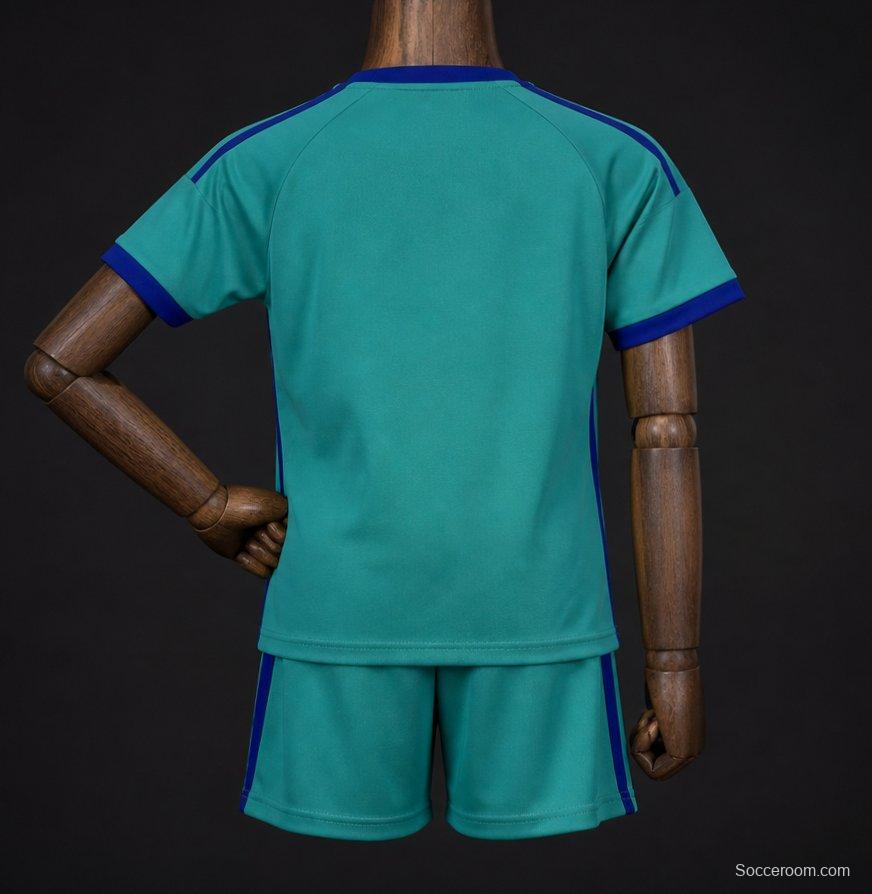 2026 Kids Argentina Away Green Jersey