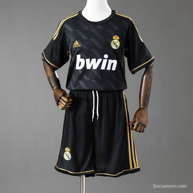 11/12 Kids Real Madrid Away Retro Kit Jersey Size 16-28