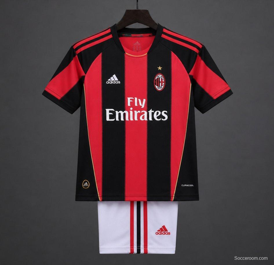 Retro 11/12 Kids AC Milan Home Jersey