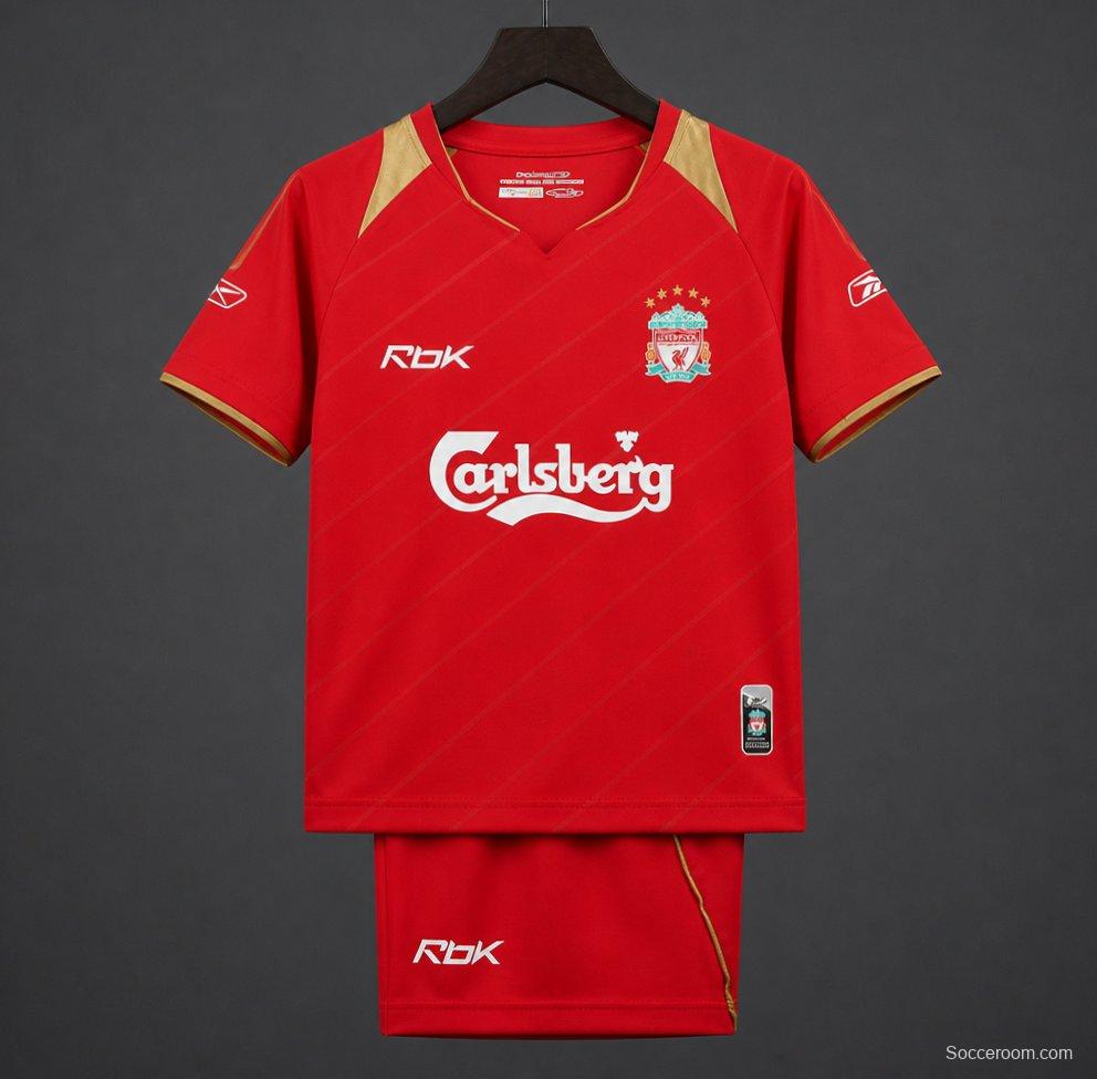 Retro Kids 05/06 Liverpool Home Jersey
