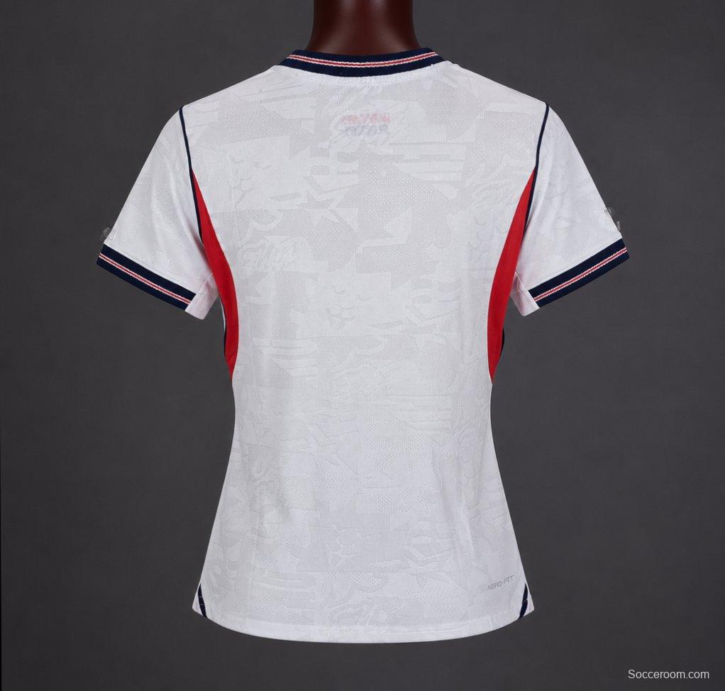 Player Version 2026 Women England Home Jersey
