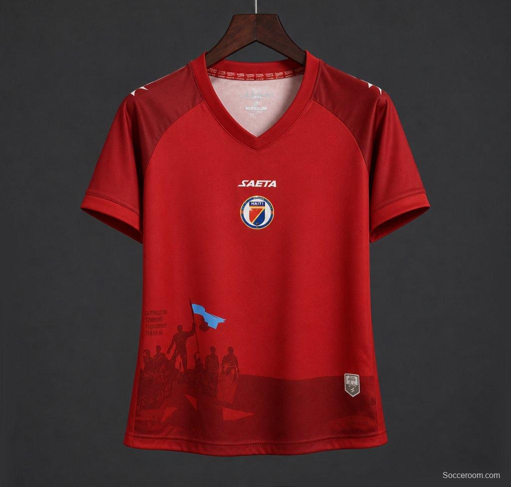 2026 Women Haiti Third Red Jersey